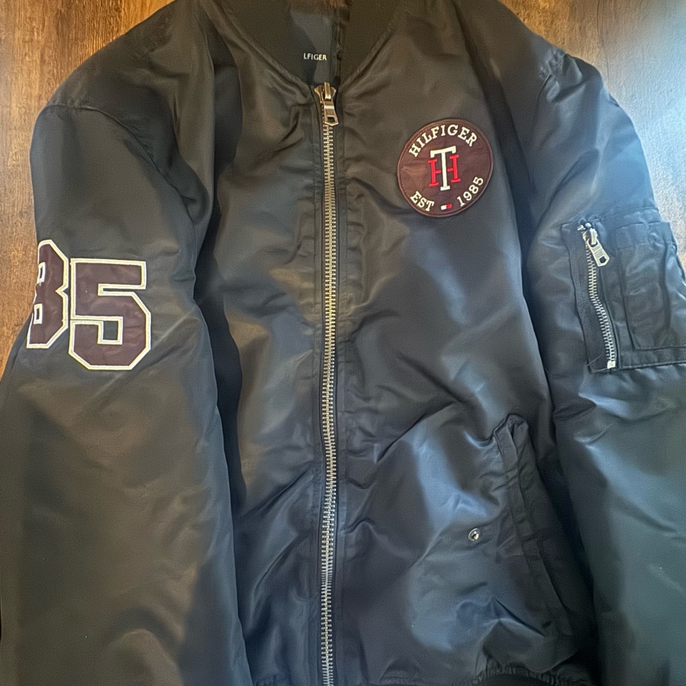Hilfiger Black Bomber 85' Jacket
